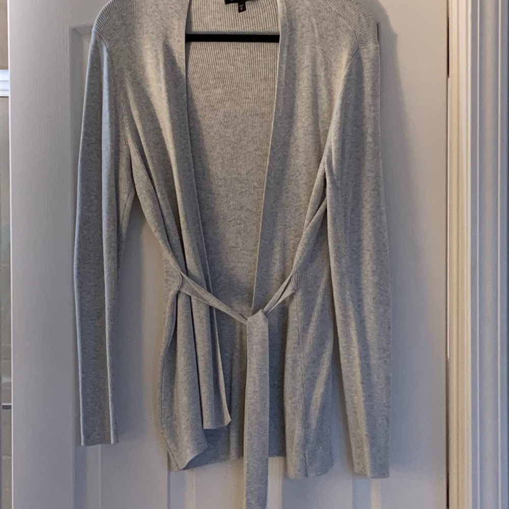 (2) Express cardigans, 1 black 1 grey